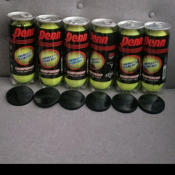 penn Games Penn Tennis Balls Championship Extraduty Felt 6 Packs Of